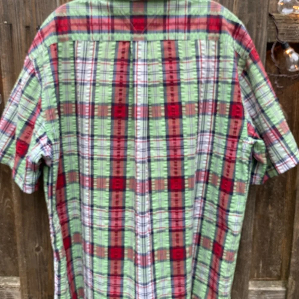 🐳Vintage Tommy Hilfiger Plaid Button Up - Picture 3 of 5